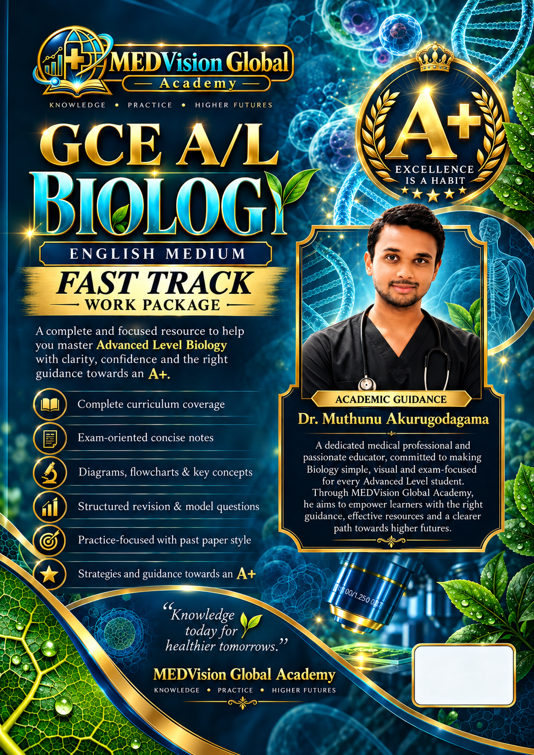 A/L Biology back cover