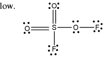 Most acceptable Lewis structure of SO_3F_2