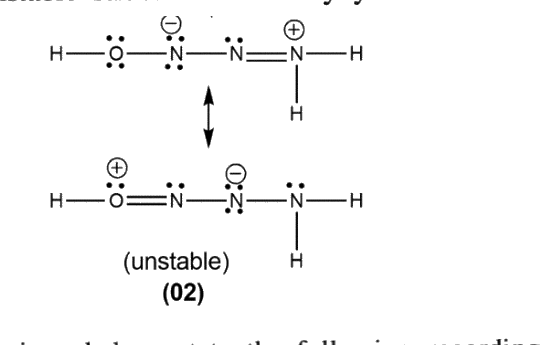 Resonance structures of H_3N_3O