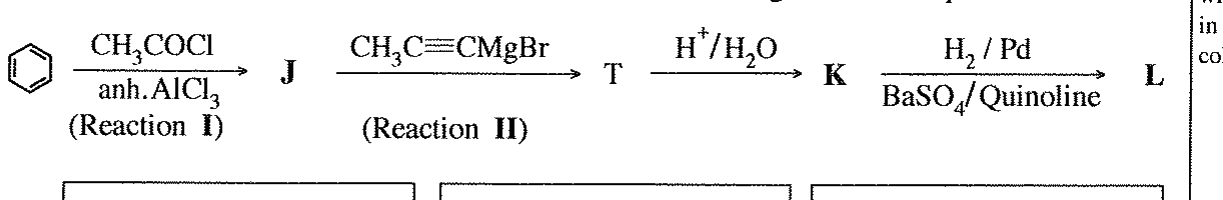 Reaction sequence (Reactions I and II)