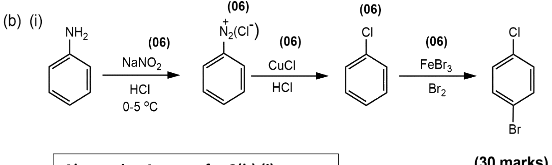 (i) Conversion of aniline (scheme)